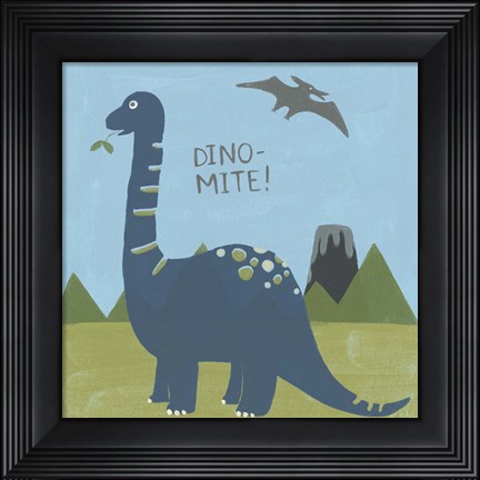 Framed Dino-mite II Print