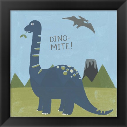 Framed Dino-mite II Print