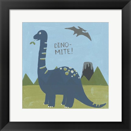 Framed Dino-mite II Print