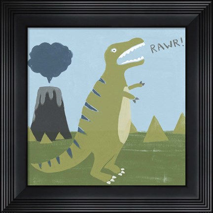 Framed Dino-mite I Print