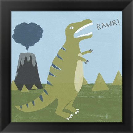 Framed Dino-mite I Print