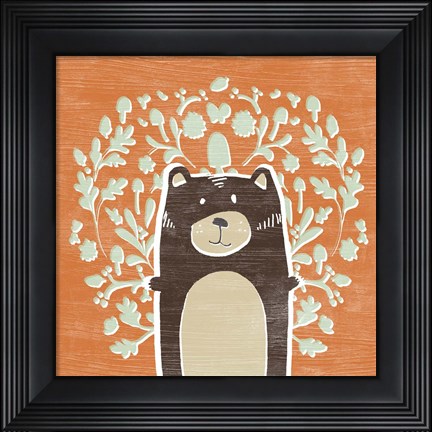 Framed Woodland Cutie I Print