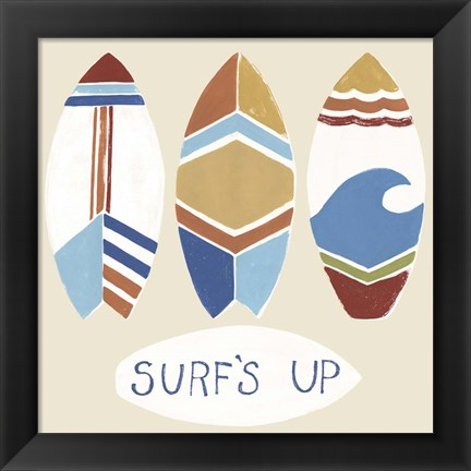 Framed Surf&#39;s Up! I Print