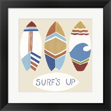 Framed Surf&#39;s Up! I Print