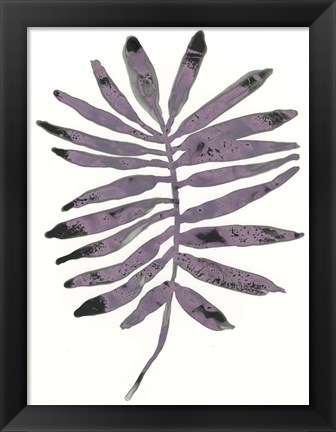 Framed Foliage Fossil I Print