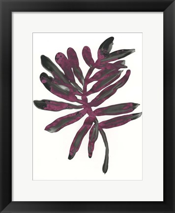 Framed Foliage Fossil III Print