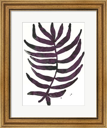 Framed Foliage Fossil VI Print