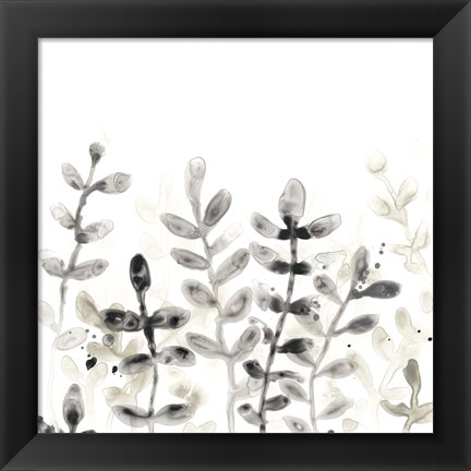 Framed Liquid Stems I Print