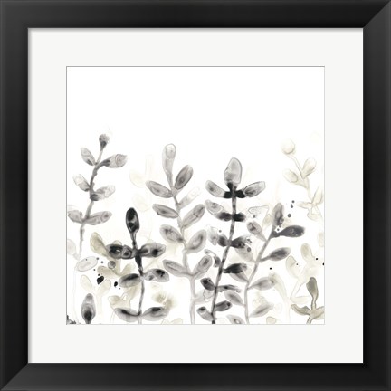 Framed Liquid Stems I Print