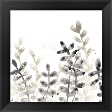 Framed Liquid Stems II Print