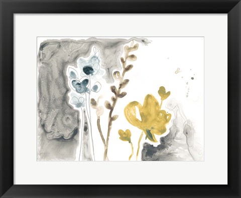 Framed Navy Garden Inspiration II Print