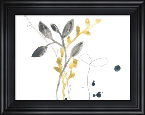 Framed Navy Garden Inspiration III Print