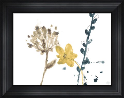 Framed Navy Garden Inspiration IV Print