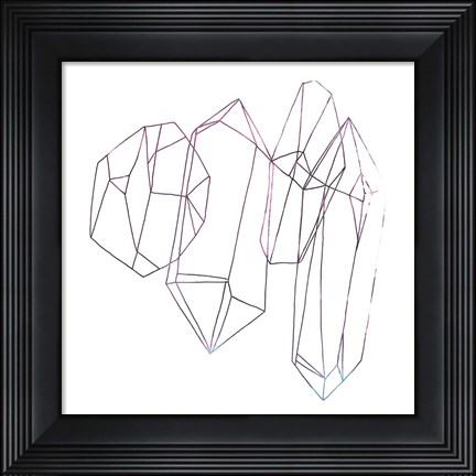 Framed Contour Crystals IV Print