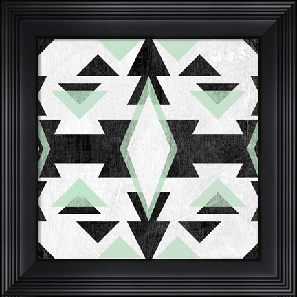 Framed Modern Aztec Motif IV Print