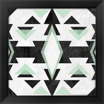 Framed Modern Aztec Motif IV Print