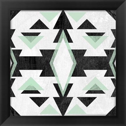 Framed Modern Aztec Motif IV Print