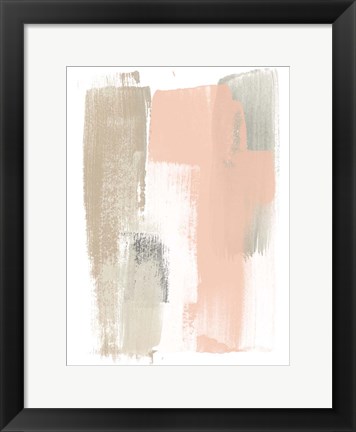 Framed Blush Abstract VI Print