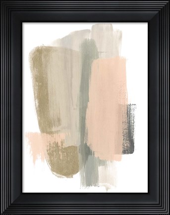 Framed Blush Abstract VII Print
