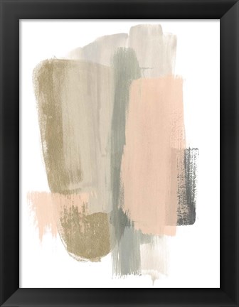 Framed Blush Abstract VII Print