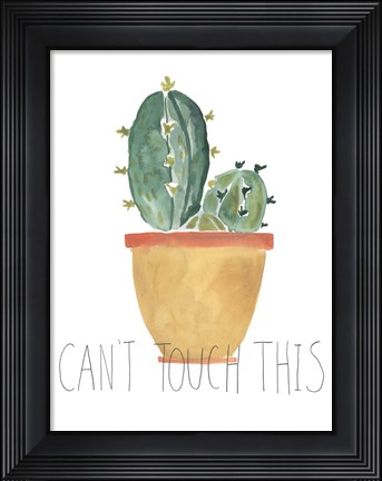 Framed Punny Plant I Print
