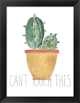 Framed Punny Plant I Print