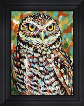 Framed Fury Feather Friends II Print