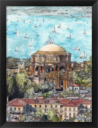 Framed US Cityscape-San Francisco Print