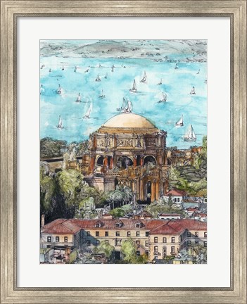 Framed US Cityscape-San Francisco Print
