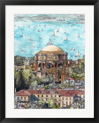 Framed US Cityscape-San Francisco Print