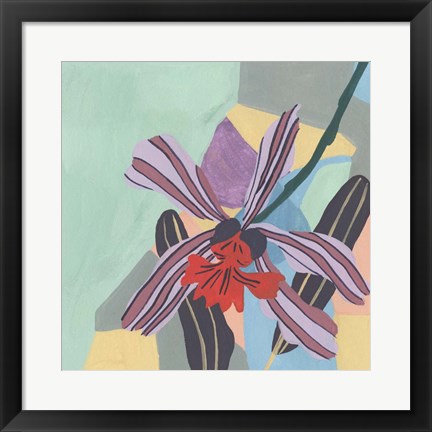 Framed Corner Flower II Print