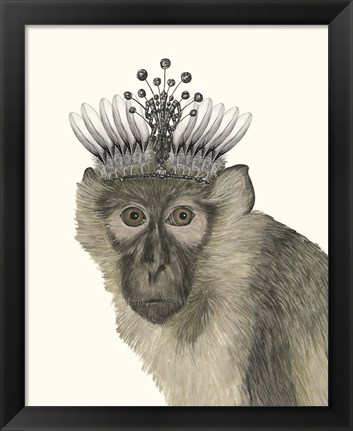Framed Majestic Monkey I Print