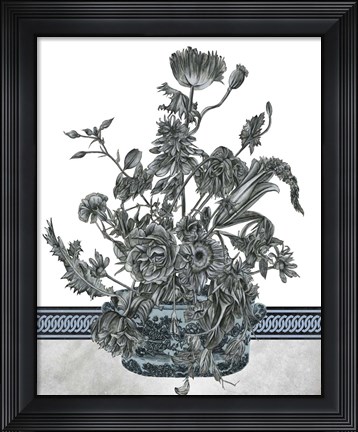 Framed Bouquet in China I Print