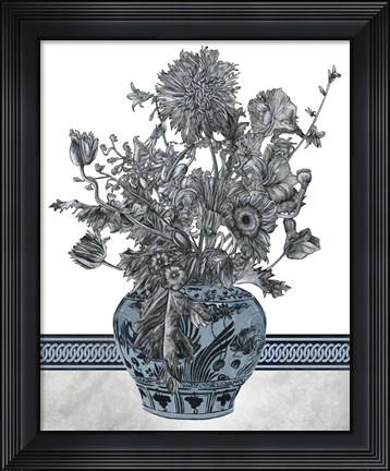 Framed Bouquet in China II Print
