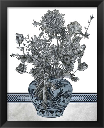 Framed Bouquet in China II Print