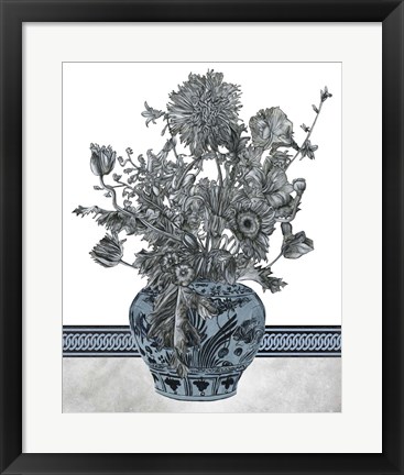 Framed Bouquet in China II Print