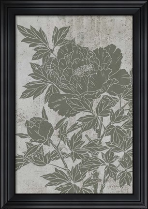 Framed Blooming Peony II Print
