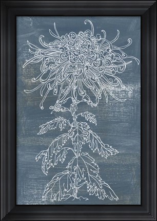 Framed Indigo Dance I Print