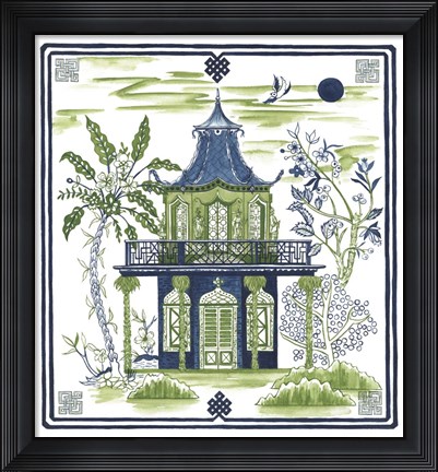 Framed Pagoda Visit II Print