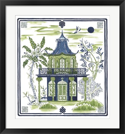 Framed Pagoda Visit II Print