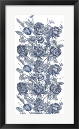 Framed Ice Blue Botanical II Print