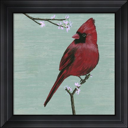 Framed Bird &amp; Blossoms II Print