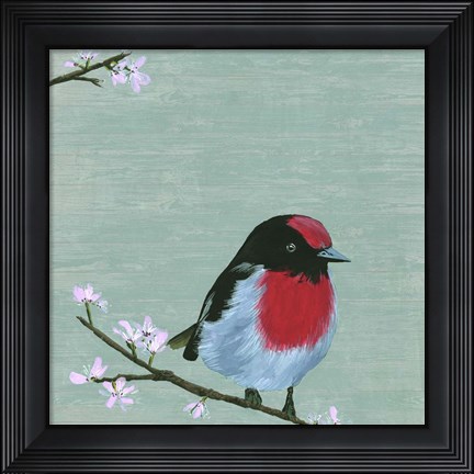 Framed Bird &amp; Blossoms IV Print