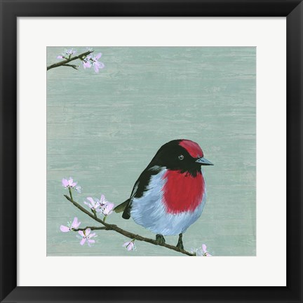 Framed Bird &amp; Blossoms IV Print