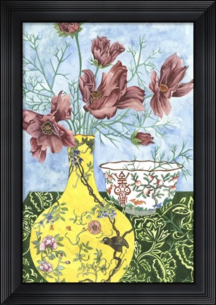 Framed Elegant Arrangement I Print