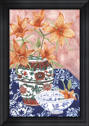 Framed Elegant Arrangement III Print