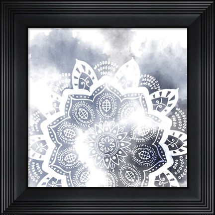 Framed Midnight Blue Breath II Print