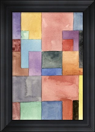 Framed Primary Blocks I Print