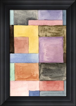 Framed Primary Blocks III Print