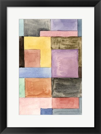 Framed Primary Blocks III Print